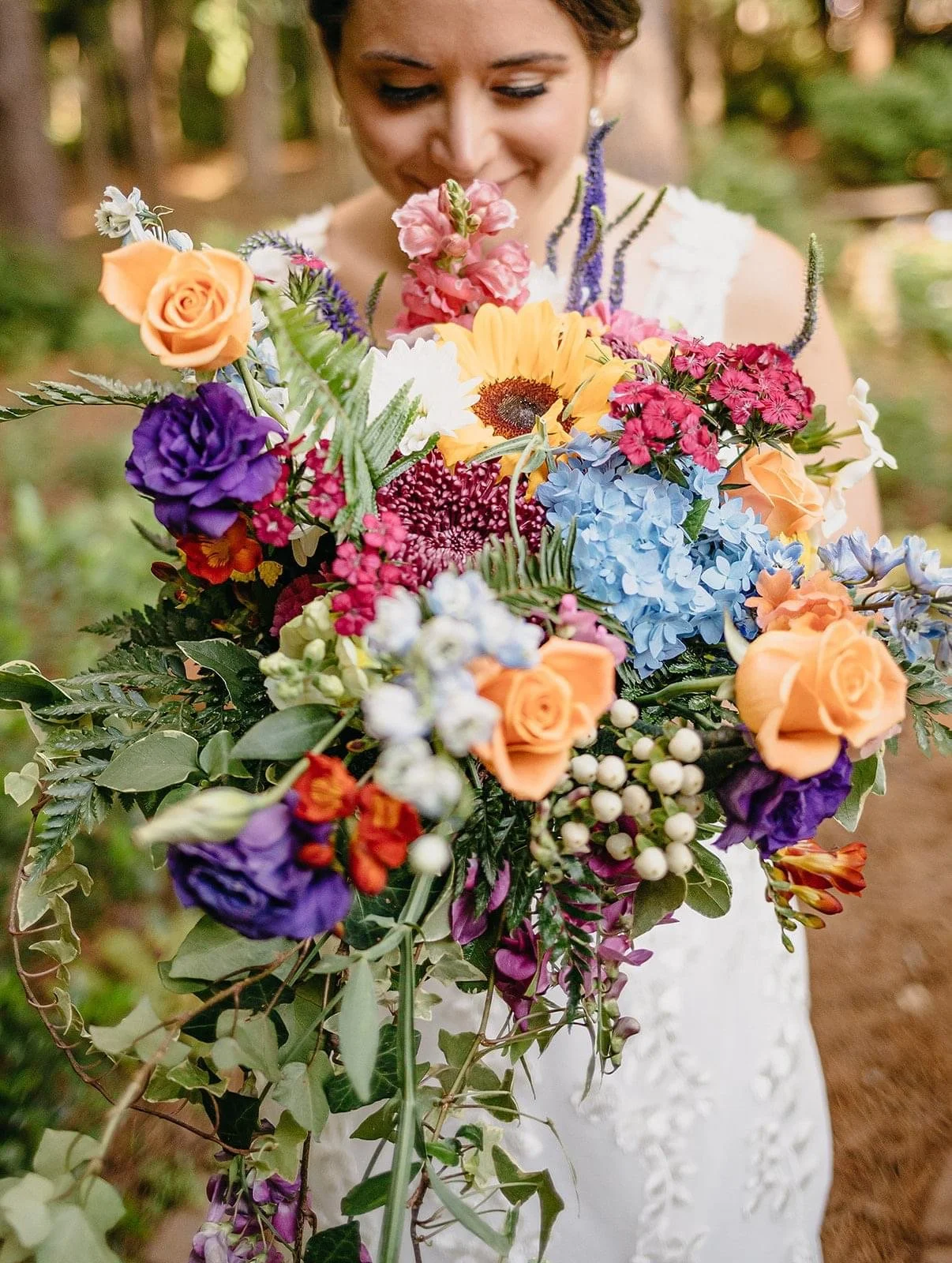Wildflower bridal bouquet