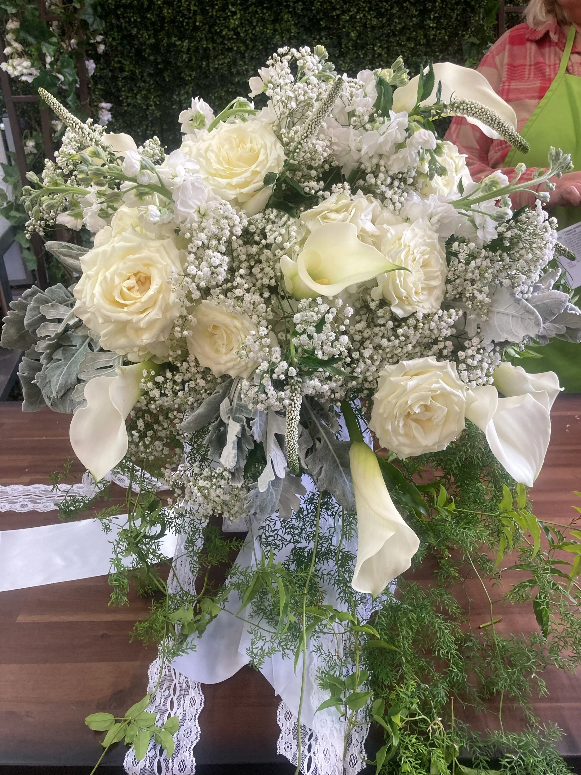 White large wedding bouquet