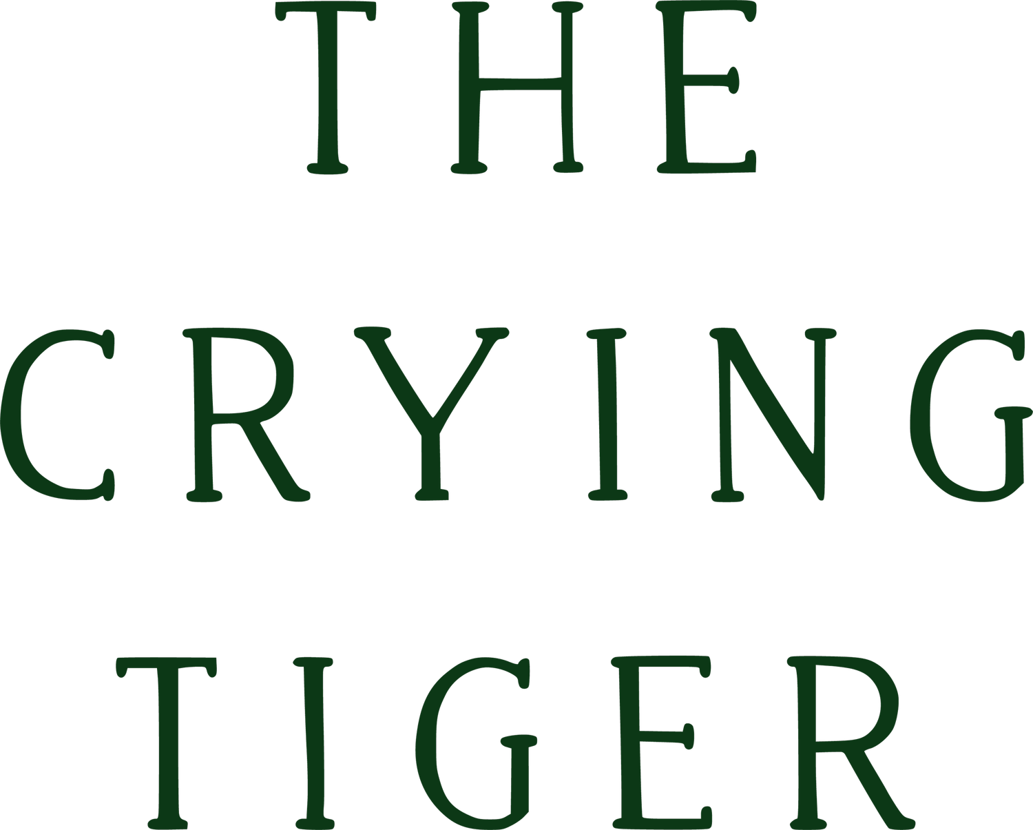 The Crying Tiger