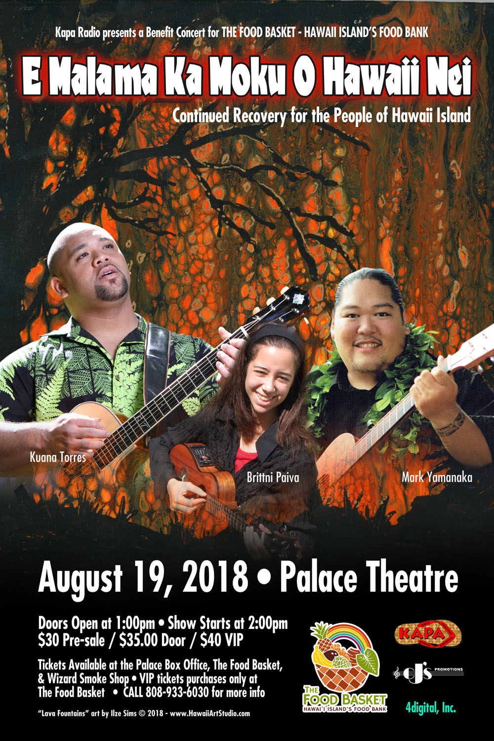 E Malama Ka Moku O Hawaii Nei Concert August 19th