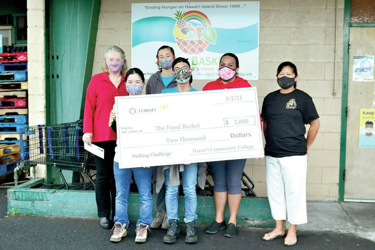 Hawaii Community College Announces Donation To The Food Basket