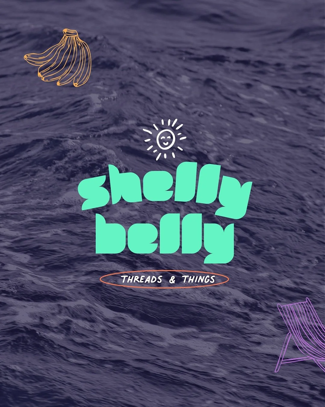 ⭐️ A moment for Shelly Belly &mdash; one of the semi-custom visual identities available in the Brand Jam.

👉🏻 Shelly Belly is bright, playful, and sun faded aesthetic. A lil sand in your hair, Polaroid tinted nostalgia. 

🤔 I could see this workin