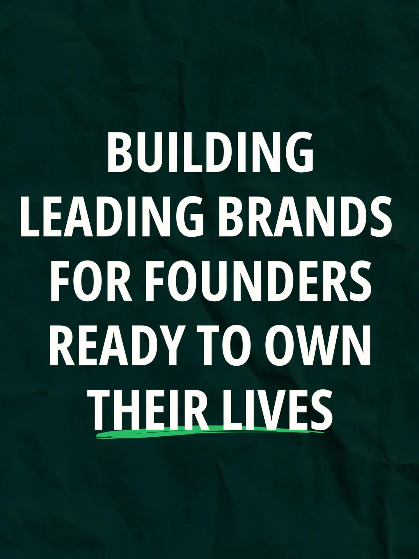 ⭐️ Building leading brands for founders ready to OWN their lives.

✨Strategic branding that gives you pride for what you&rsquo;ve built, and the lifestyle freedom that you thought was out of reach.

🫶🏻You built a business you care about deeply, but