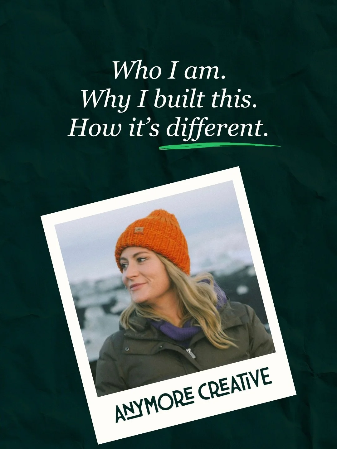 ⭐️I built this business out of the same thing I build every brand from - a real reason, a real purpose, and the refusal to not feel fulfilled in work and in life.

Before Anymore Creative, I had a career that looked &ldquo;right&rdquo; from the outsi