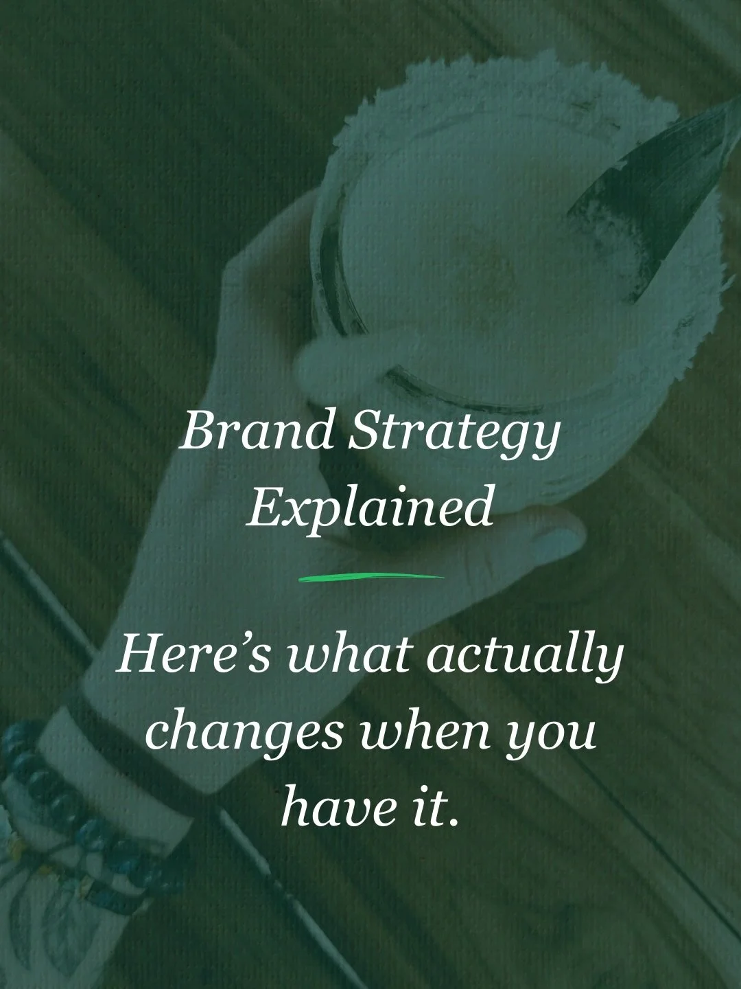 ⭐️Everyone&rsquo;s selling brand strategy. I&rsquo;m here to explain what changes about your business when you actually have it.

🫶🏻 Most people think strategy means a mission statement and a mood board. Maybe a target audience slide. In reality, s