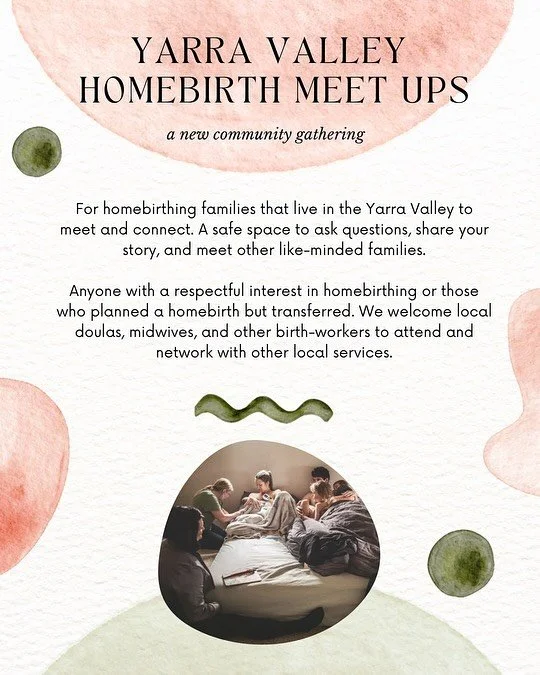 Homebirth friends of the Yarra Valley 🌄

I&rsquo;m excited to share that our gatherings will continue for the next year in a permanent venue in Yarra Junction! Big shoutout to my friend @stephanie.beauverd for securing a great spot and council fundi