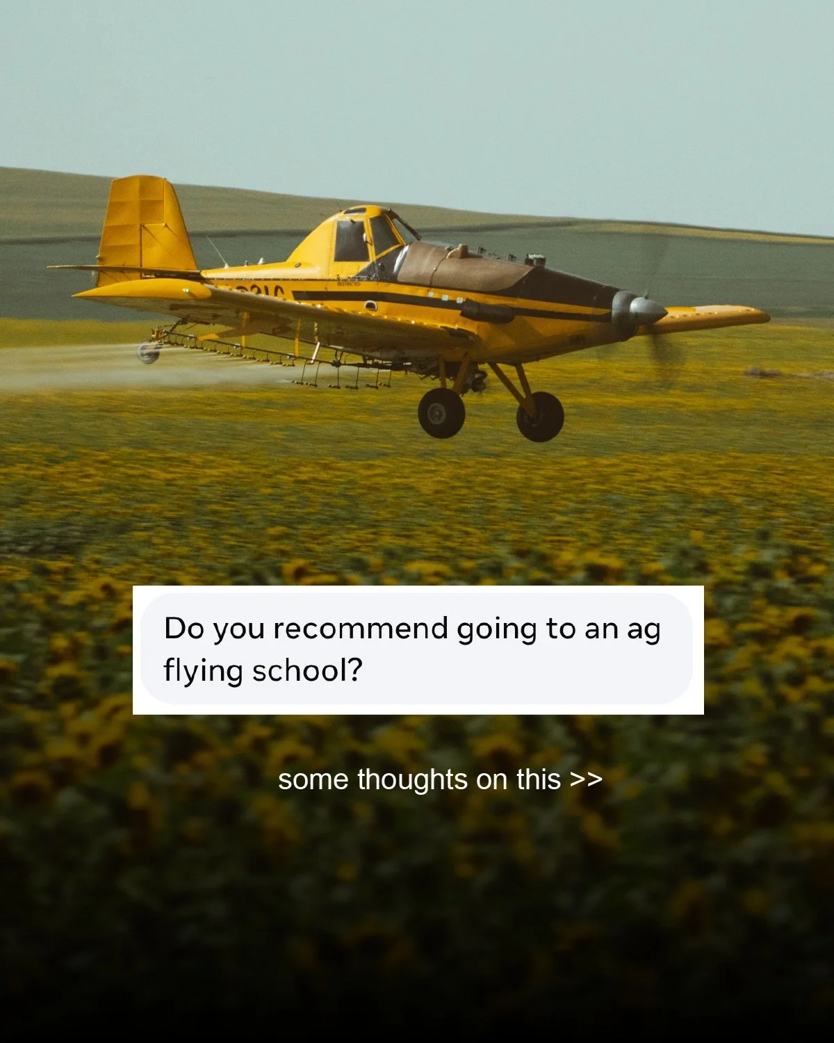 Clear question with a not very clear answer. This can vary so much from person to person but I think overall if you have the time and money, it&rsquo;s never not going to be a positive to go through an ag flying specific course.

#cropduster #agpilot