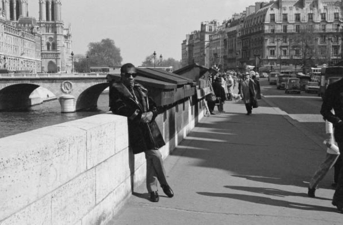 James Baldwin in Paris. Photographed by Sophie Bassouls.