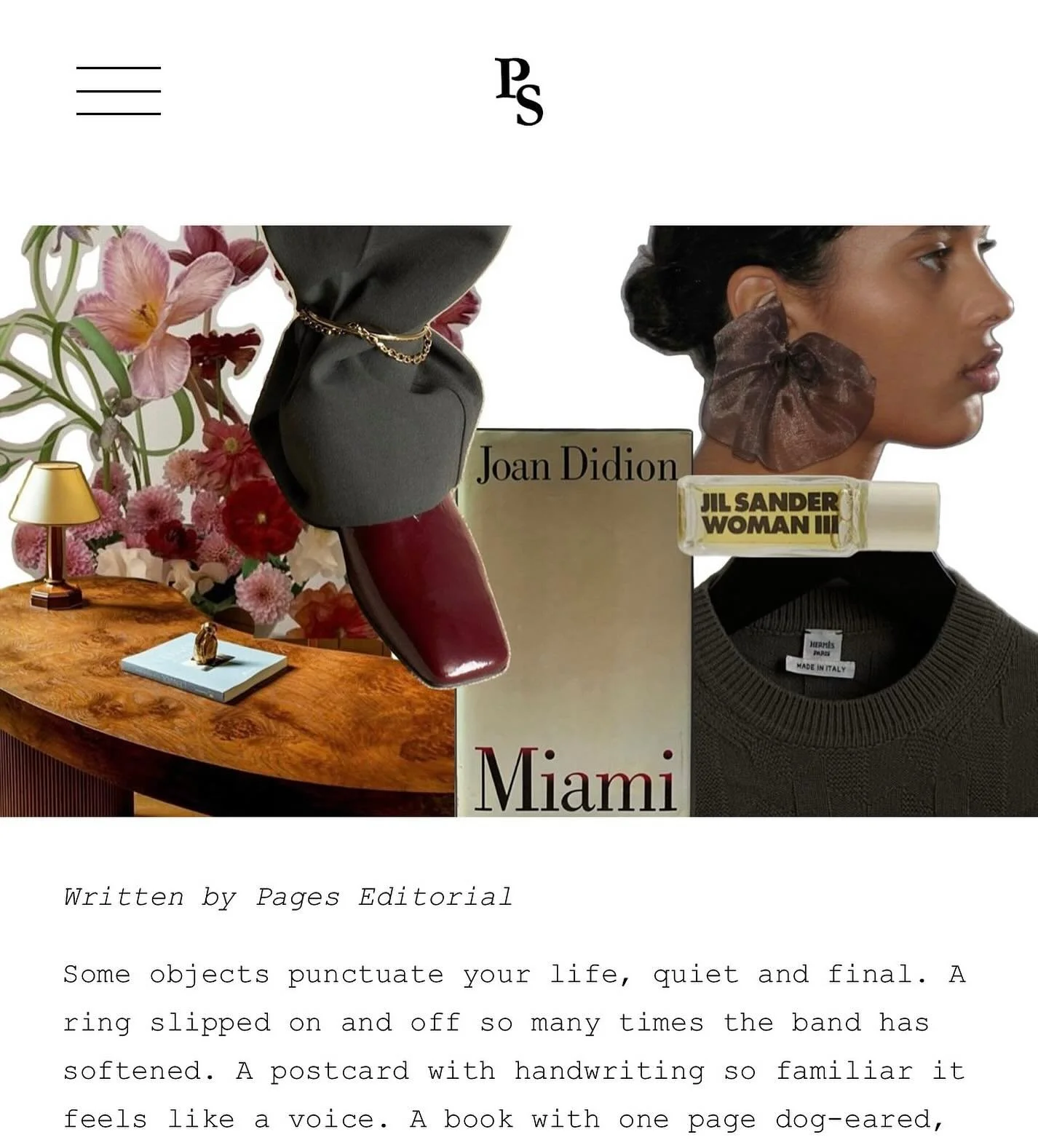 In case you missed Small Objects.

A special article about the small tokens &amp; talismans we carry. You can read it at the link in bio.
🤍