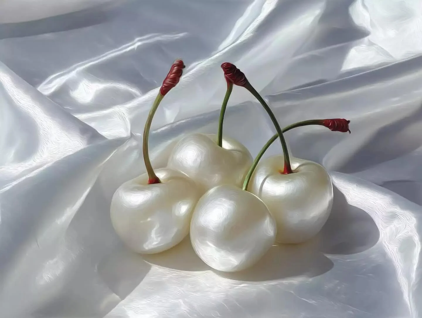 Illusion of Perfection by Saskia Rem Brandt. White on white, Contemporary Academic Realism, Hyperrealism and Photorealism, 2023.
Oil on canvas