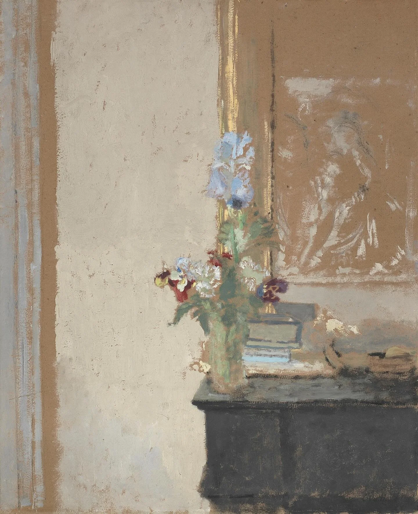 Iris et Pens&eacute;es by &Eacute;douard Vuillard, 1901.