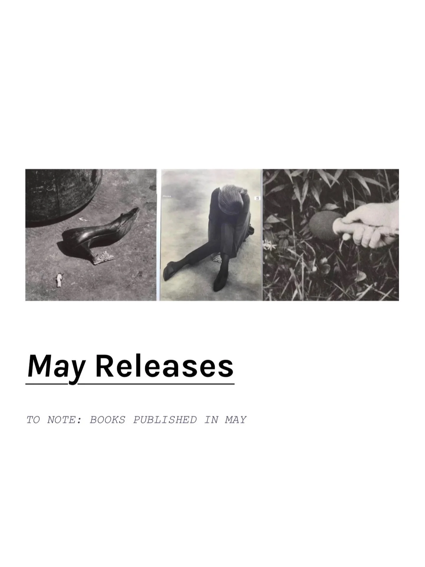 TO NOTE: Books publishing this May.

Thought you ought to know 🤍