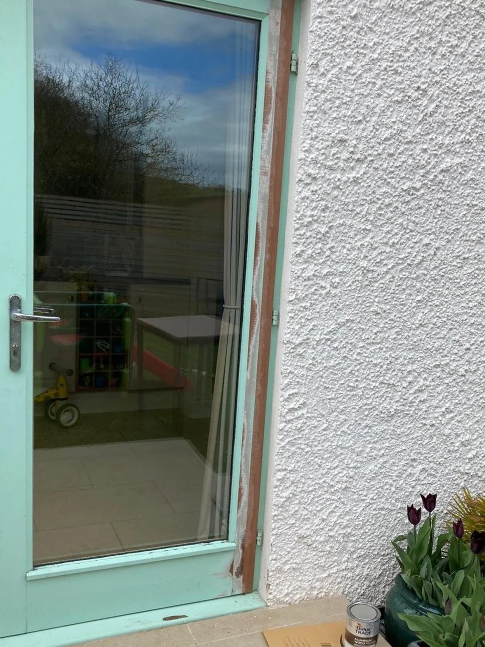 rot repair on patio door