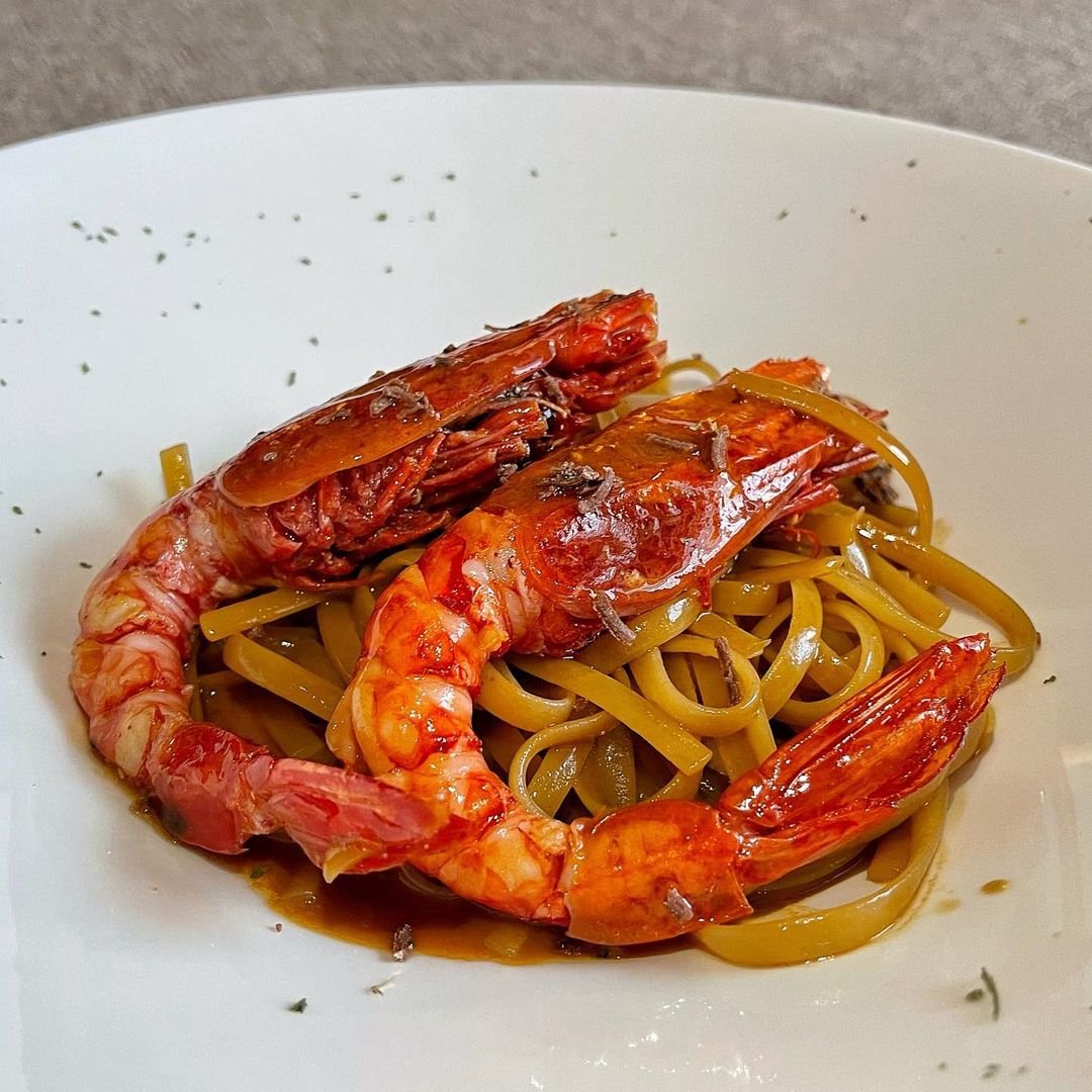 TABLE_Dishes_Spanish Red Prawn Linguine with Shaved Lamma Fisherfolk Shrimp Paste_HK$468.jpg