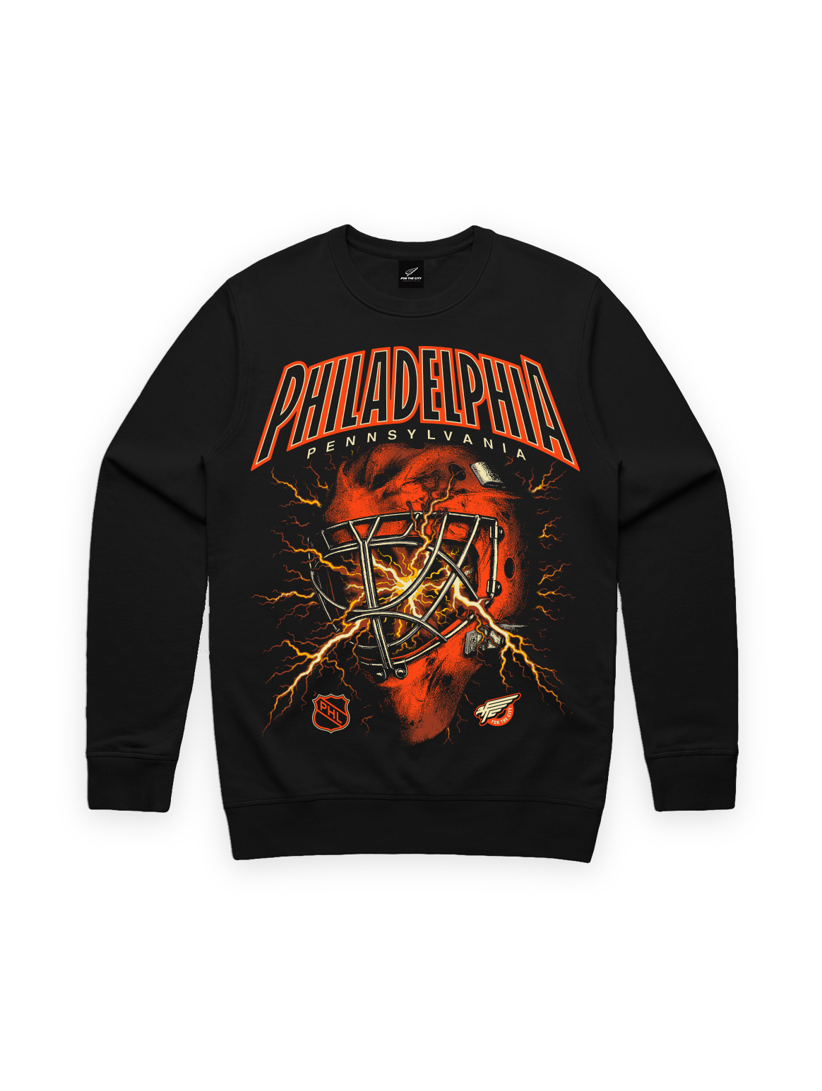 Lightning Helmet Crewneck