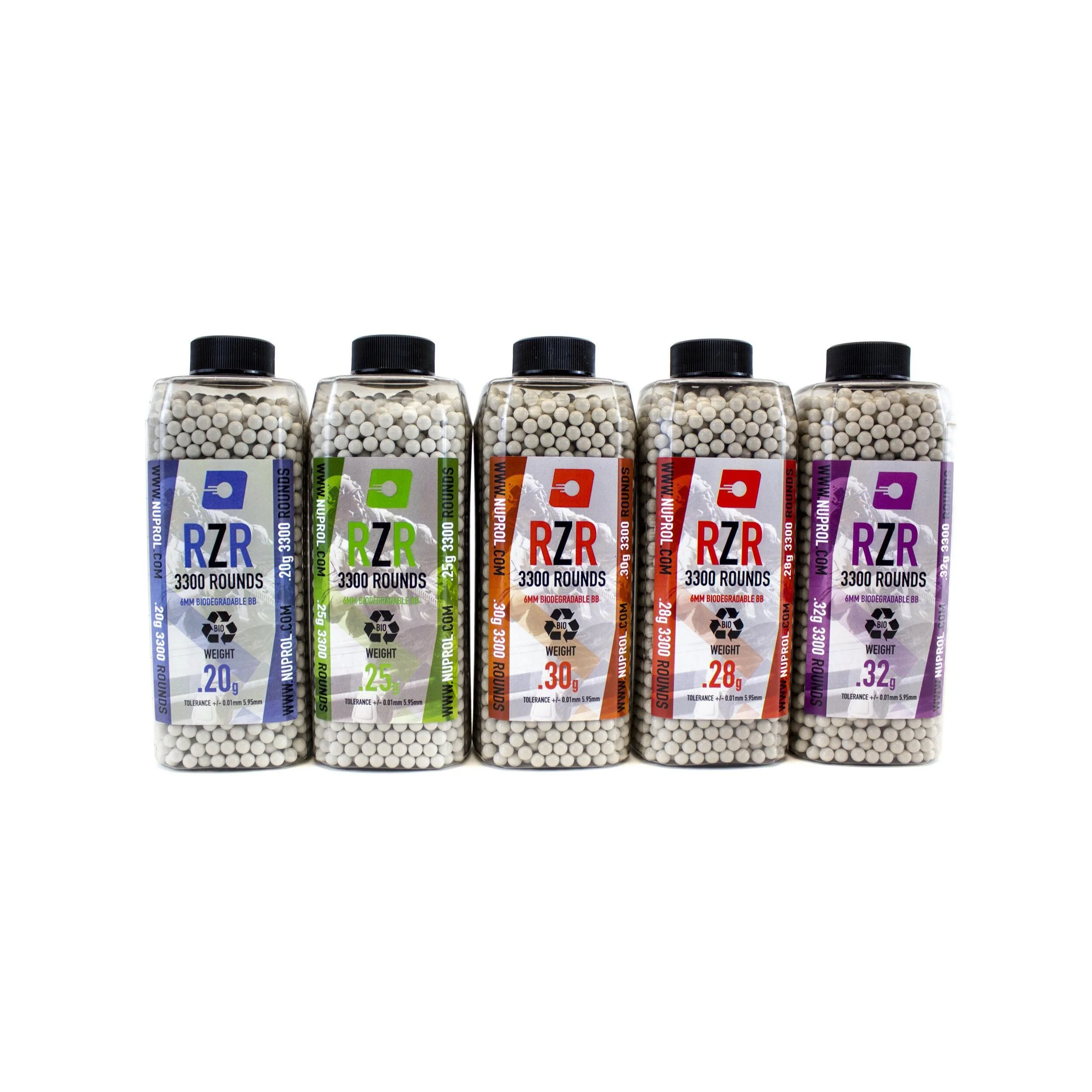 nuprol bb's lined up