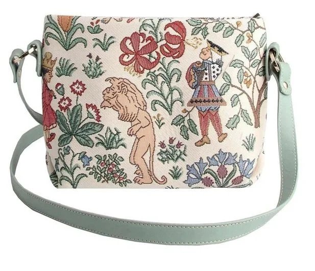 Signare Alice in Wonderland Tapestry Casual Cross Body Shoulder Hand Bag Cream XB02-ALICE (3).jpg