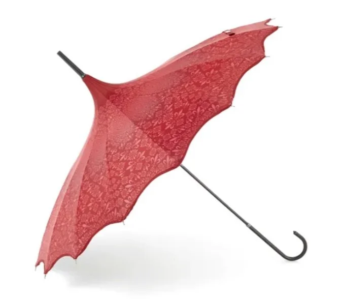 Soake Patterned RED UV Pagoda Large Walking Stick Boutique Umbrella Gift Brolley (2).jpg