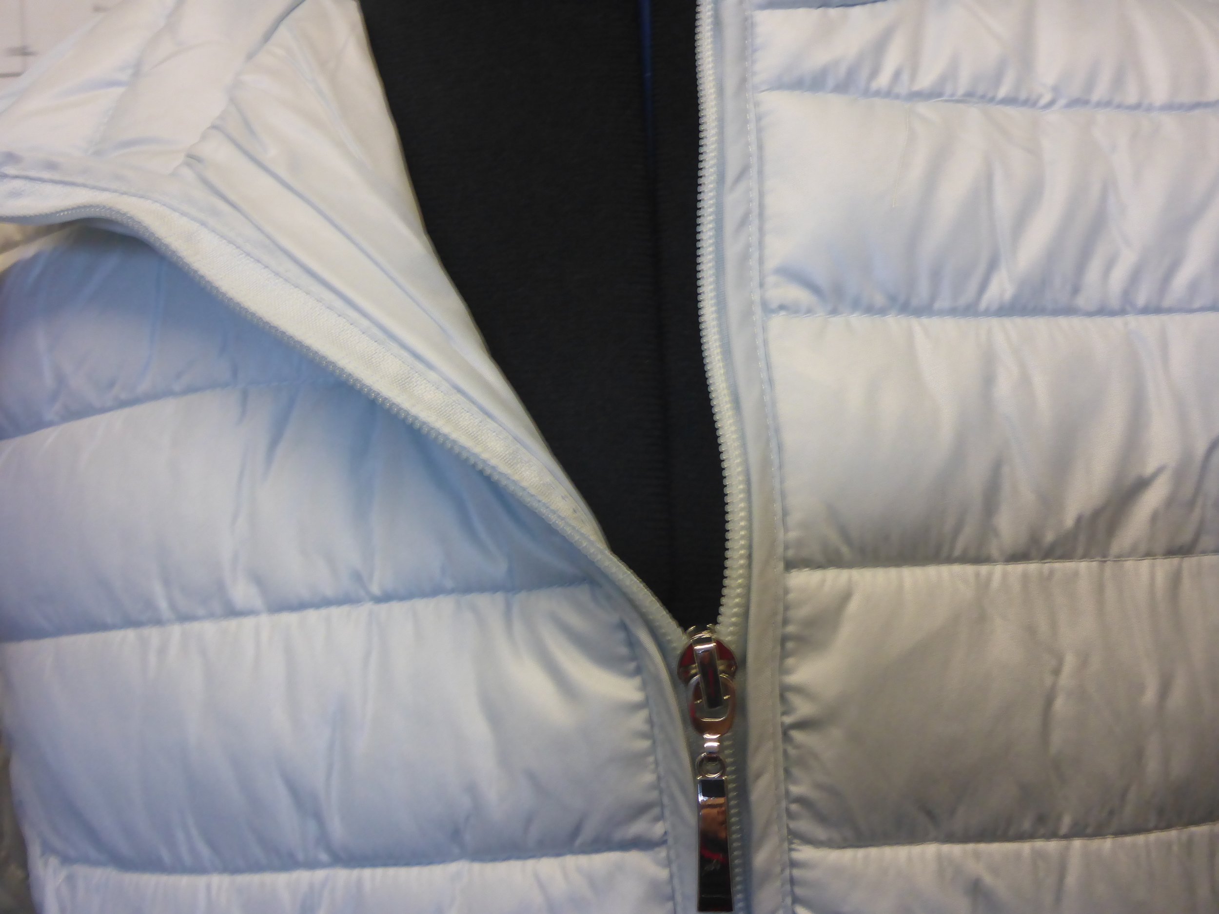 Jessica Graaf Quilted Padded Coat Zip Up Jacket - Light Blue — GatleyGirl