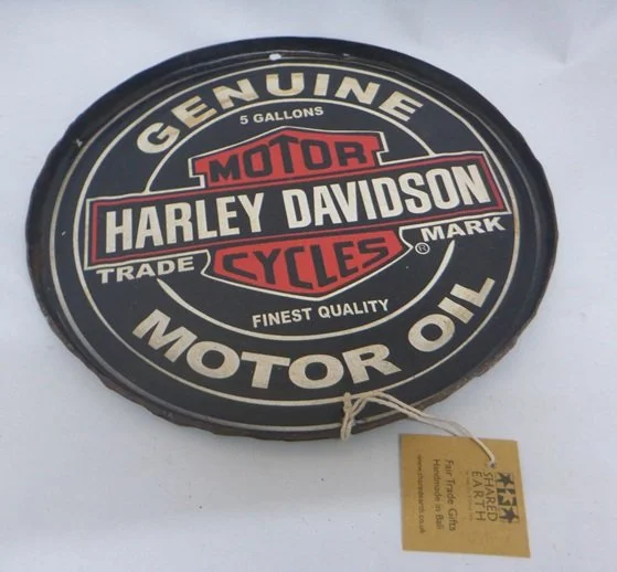 Paint Lid Harley Davidson Top Tin Lid Metal Sign Vintage Bar Wall Display Cap 33cm RG2301F (1).jpg