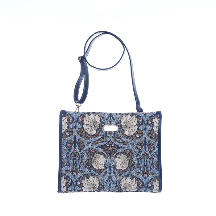 Signare Pimpernel & Thyme Blue Tapestry City Handbag Cross Shoulder Grab Bag (1).webp