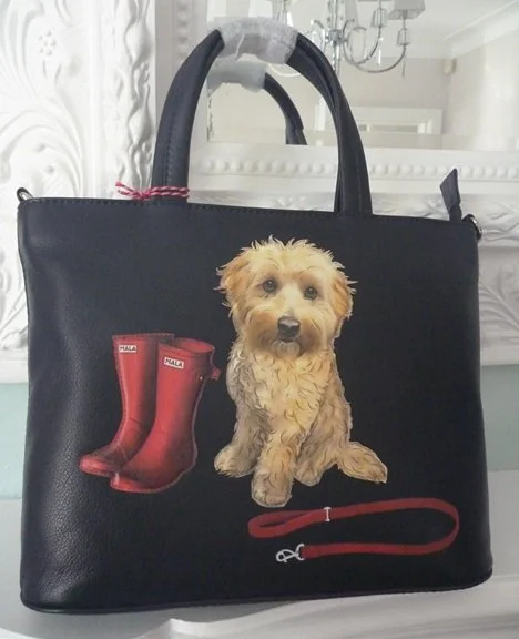 Mala Leather Coco's Walk Navy Dog Large Multiway Grab Shoulder Handbag Dust Bag 12 7420 (4).JPG