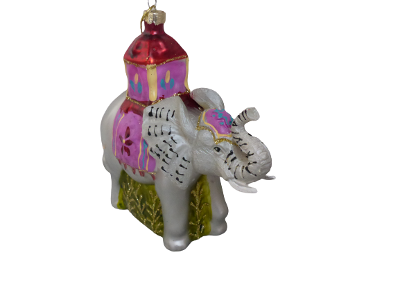 Sass & Belle Glitter Elephant Shaped 3D Bauble Hanging Decoration Christmas Tree LINXM071_A (4).png