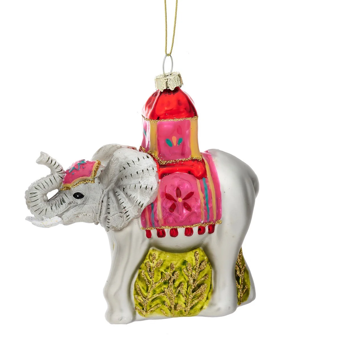 Sass & Belle Glitter Elephant Shaped 3D Bauble Hanging Decoration Christmas Tree LINXM071_A (1).jpg