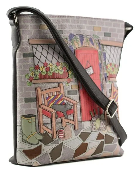 Mala Leather Gone To Pot Tall Cross Body Shoulder Handbag + Dust Bag Brown Grey 68 7462 (11).jpg