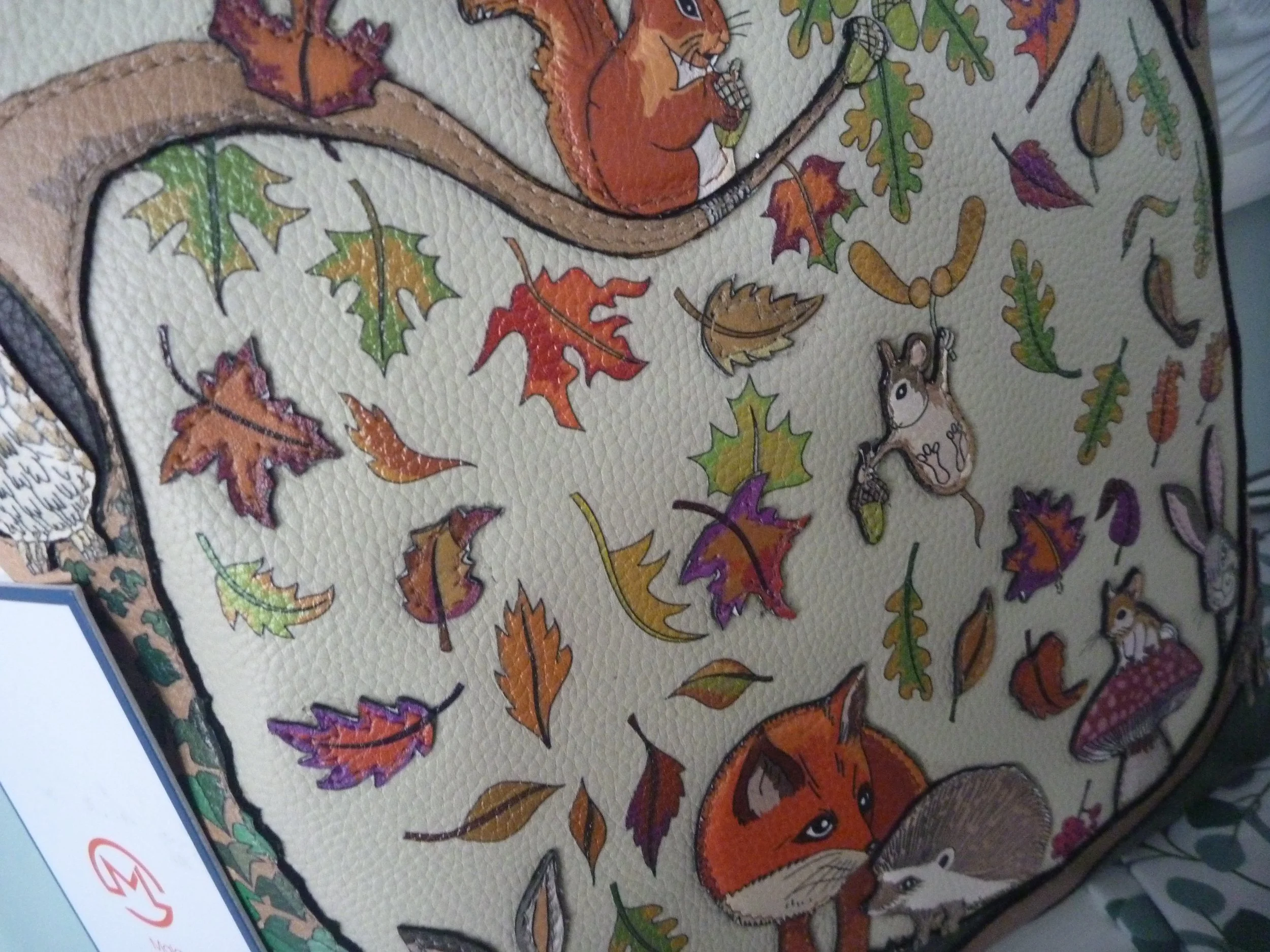 Mala Leather Fox Glove Forest Tall Cross Body Shoulder Handbag + Dust Bag Cream 71 7468 (5).JPG