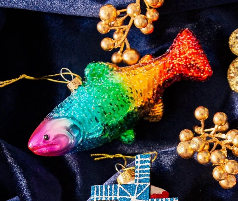 Sass & Belle Rainbow Trout Fish Glass Glitter 3D Christmas Xmas Tree Hanging Dec LINXM272_A (11).jpg
