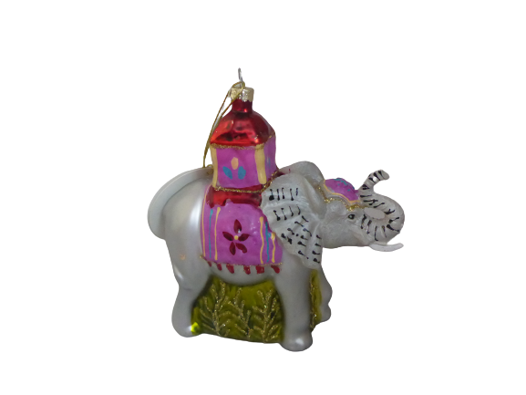 Sass & Belle Glitter Elephant Shaped 3D Bauble Hanging Decoration Christmas Tree LINXM071_A (6).png
