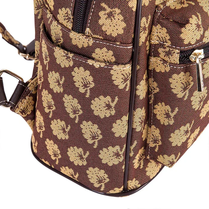 Signare Jane Austen Janes Oak Leaves Tapestry Casual Daypack Backpack Bag Brown DAPK-JANE_1_700x (5).webp