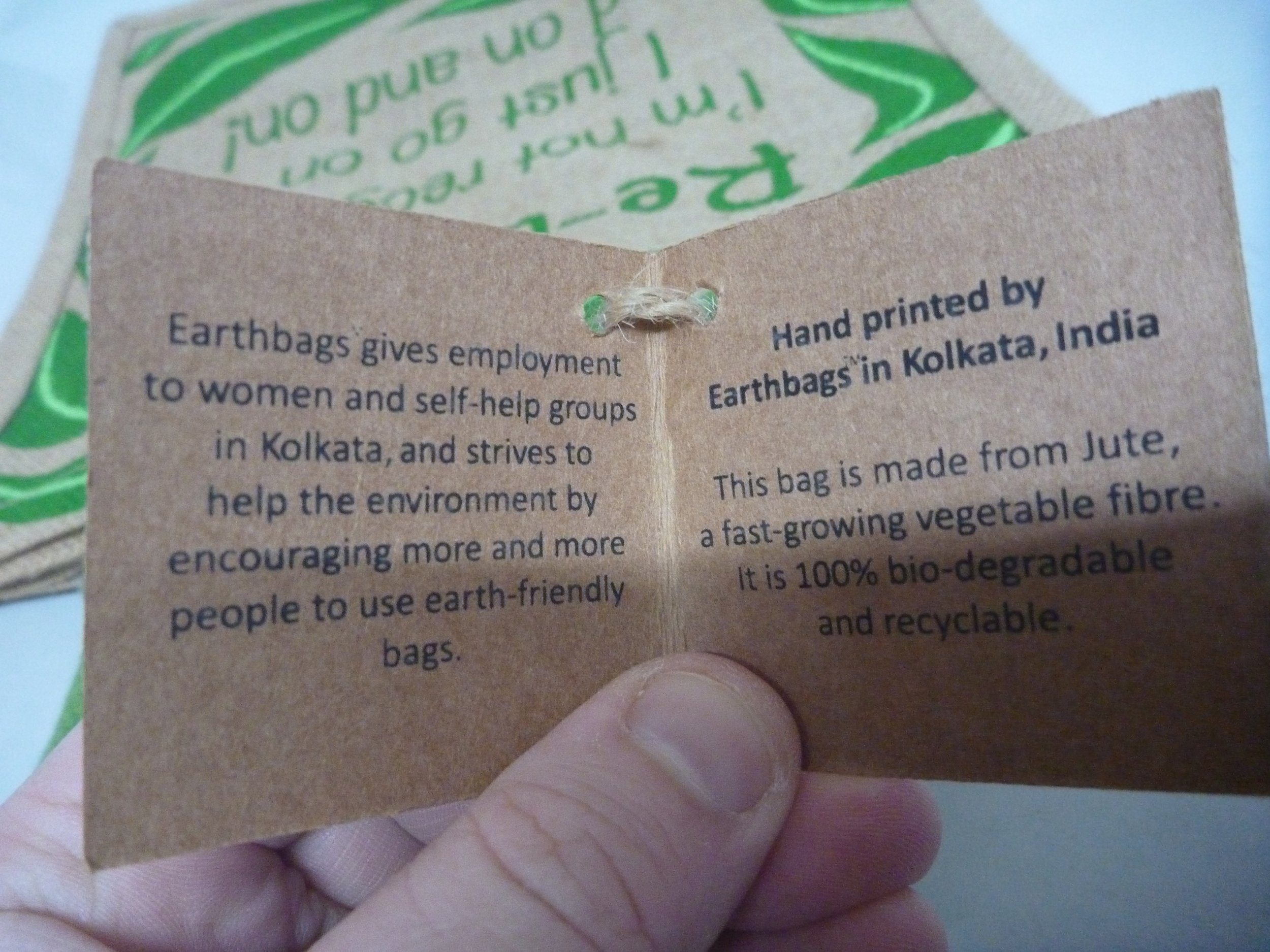 Tote Bag Leaves Shared Earth Shopper Jute Grab Eco Large Reuseable Shopping Re-use (10).JPG