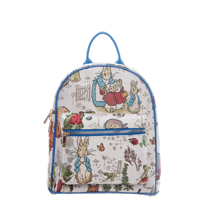 Signare Peter Rabbit Tapestry Casual Daypack Backpack Beatrix Potter Bag Cream (4).webp