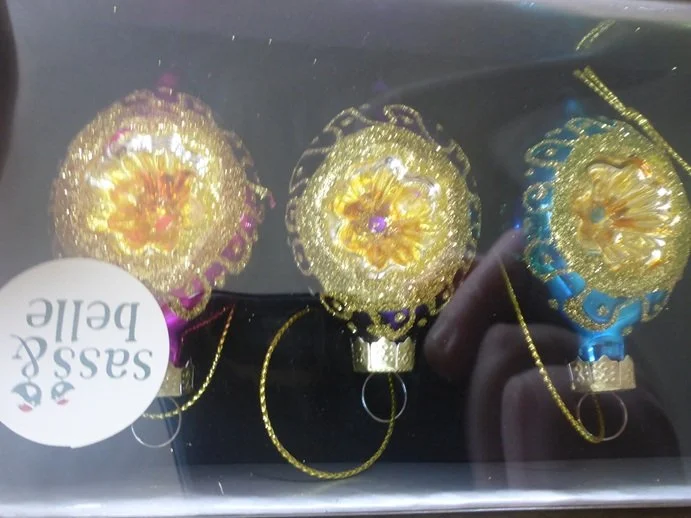 Sass & Belle Bright Open Faced Metallic Glass Bauble Xmas Tree Decoration Set 6 NGXM069 (5).JPG