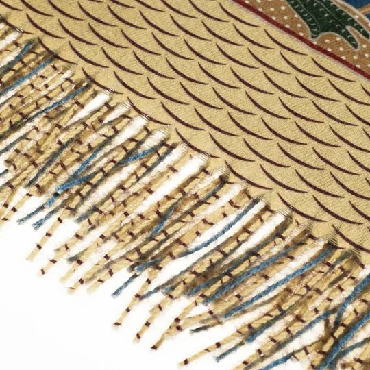 Signare Walter Crane Swan Pashmina Large Scarf Art 200 x 70cm Fringe Dark Green SC-PASH-ART-SWAN_1800x1800 (13).jpg