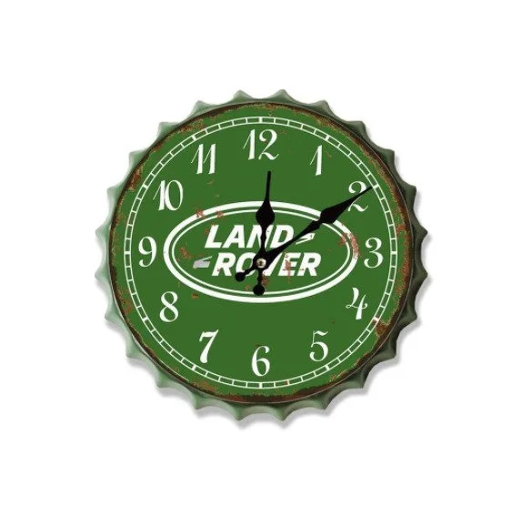 Landrover Land Rover Clock Bottle Top Vintage Retro Wall Display Sign Metal 30cm.jpg