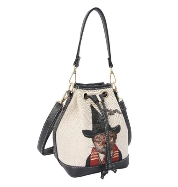 Signare Magic Cat Musuem of Context Tapestry Casual Bucket Bag Grab 2 in 1 Bag (6).jpg