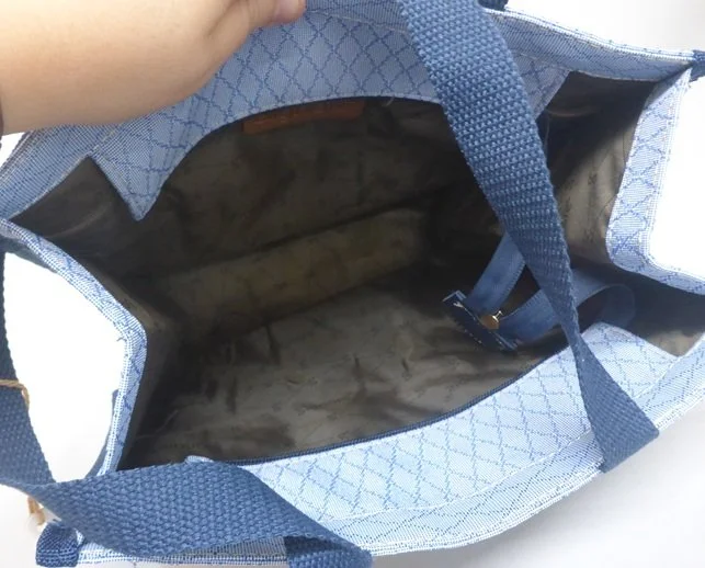 Signare Alice In Wonderland Nothing But Card Shopper Tote Shoulder Bag Shop Blue SHOP-AIW-TEA (8).JPG