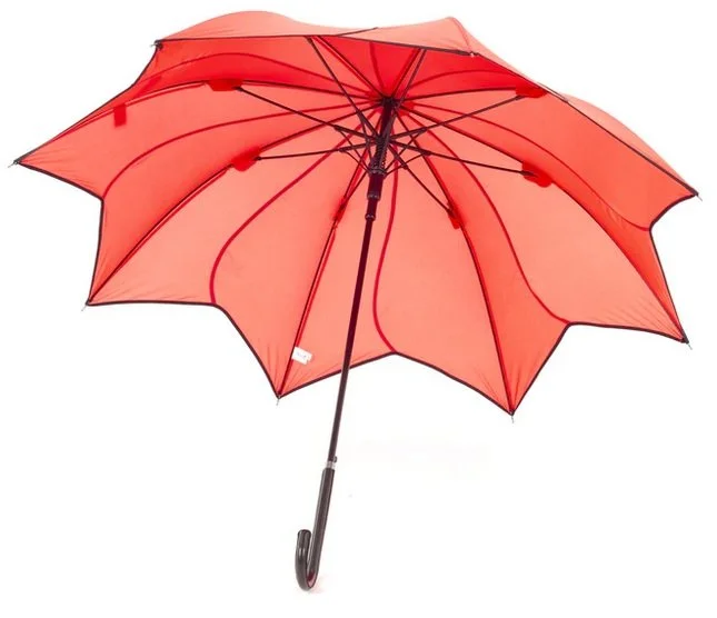 Soake Swirl Coral Orange Large Walking Stick Petal Everyday Umbrella Brolley Fun EDSSWCOR (3).jpg