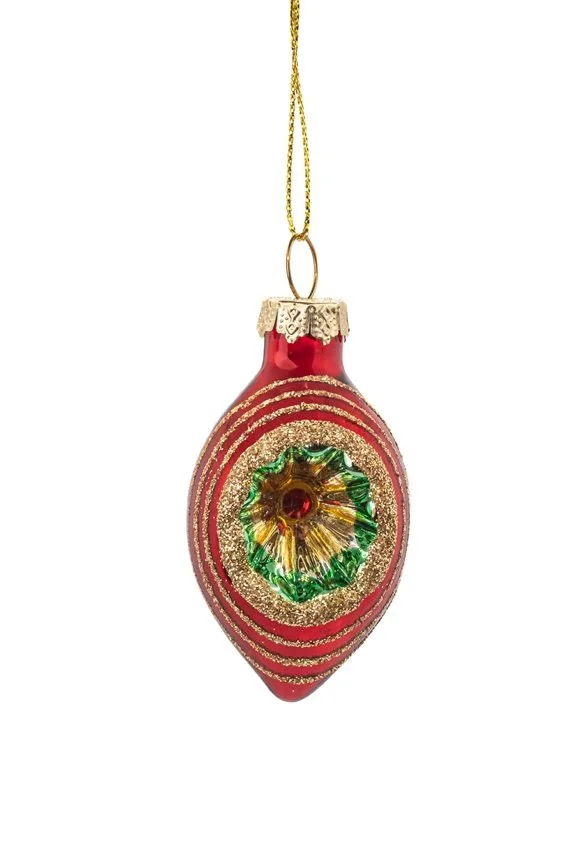 Sass & Belle Mini Retro Bauble Green Red Hanging Decoration Set Christmas Tree 4 RUBYXM244_A (1)a.jpg