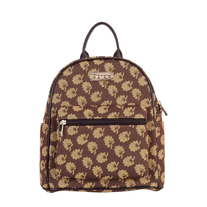 Signare Jane Austen Janes Oak Leaves Tapestry Casual Daypack Backpack Bag Brown DAPK-JANE_1_700x (7).webp