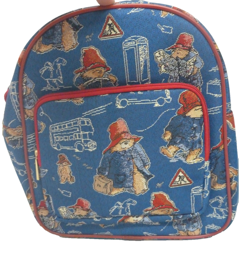 Signare Tapestry Day Pack Backpack - Paddington Bear Blue Red