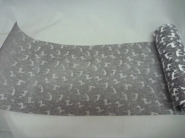 Black Ginger Grey White Reindeer Runner Rectangular Christmas Table 28 x 270cm (3).JPG