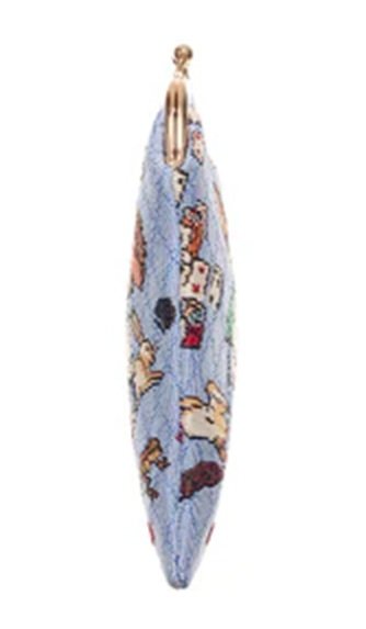 Signare Alice in Wonderland Glasses Case Soft Clasp Close Pouch Sun Eye Bag Blue GPCH-AIW-CARD (3).jpg