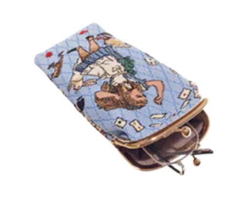 Signare Alice in Wonderland Glasses Case Soft Clasp Close Pouch Sun Eye Bag Blue GPCH-AIW-CARD (2).jpg