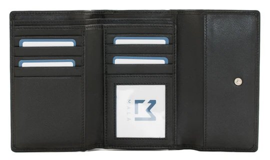 Mala Leather Amana Cornflower TriFold Large Purse Black RFID Protection Dust Bag 3674 (2).jpg