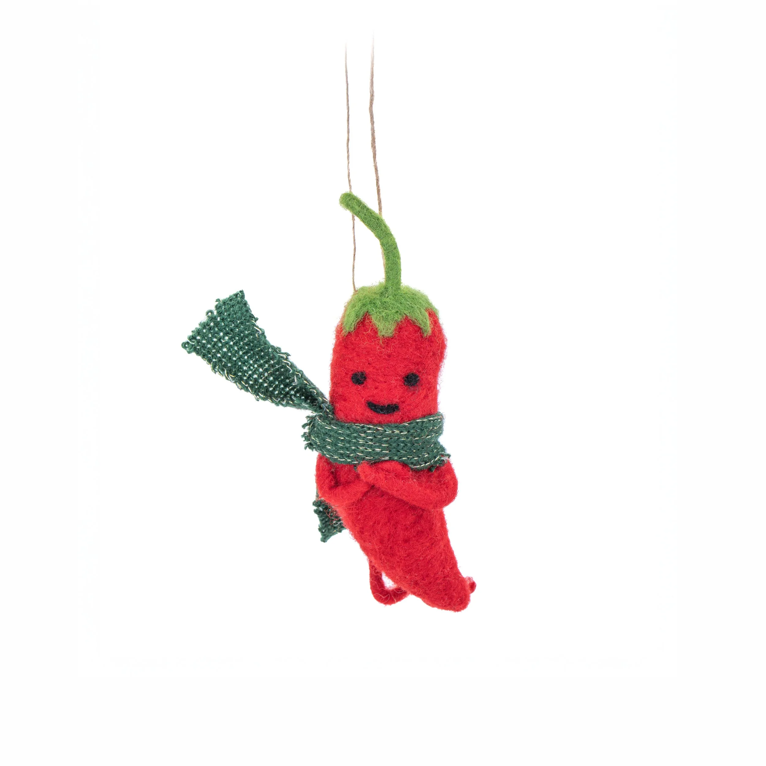 Sass & Belle Red Chilli Pepper Felt Christmas Tree Hanging Decoration Xmas Fun HOBXM209_A (1).jpg