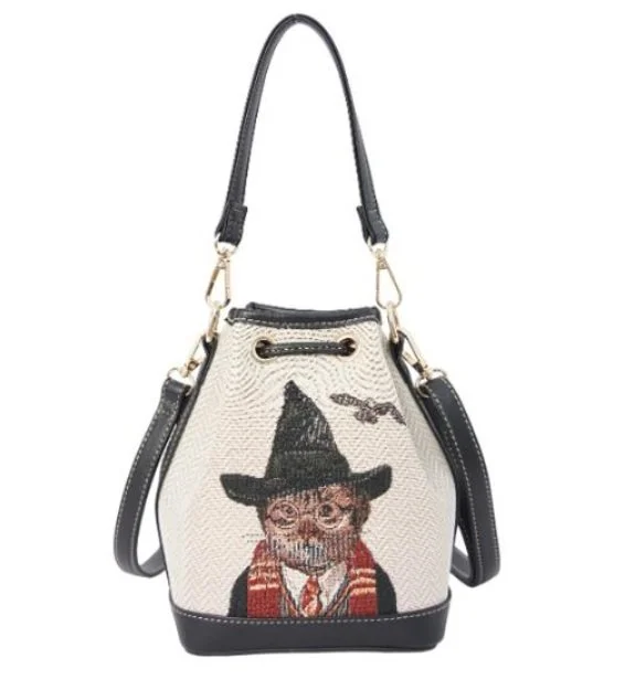 Signare Magic Cat Musuem of Context Tapestry Casual Bucket Bag Grab 2 in 1 Bag (7).jpg